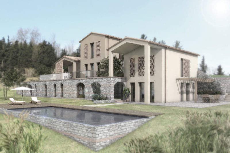 Villa nella campagna Toscana